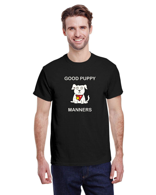 Good Puppy Manners Mens Short Sleeved Tee