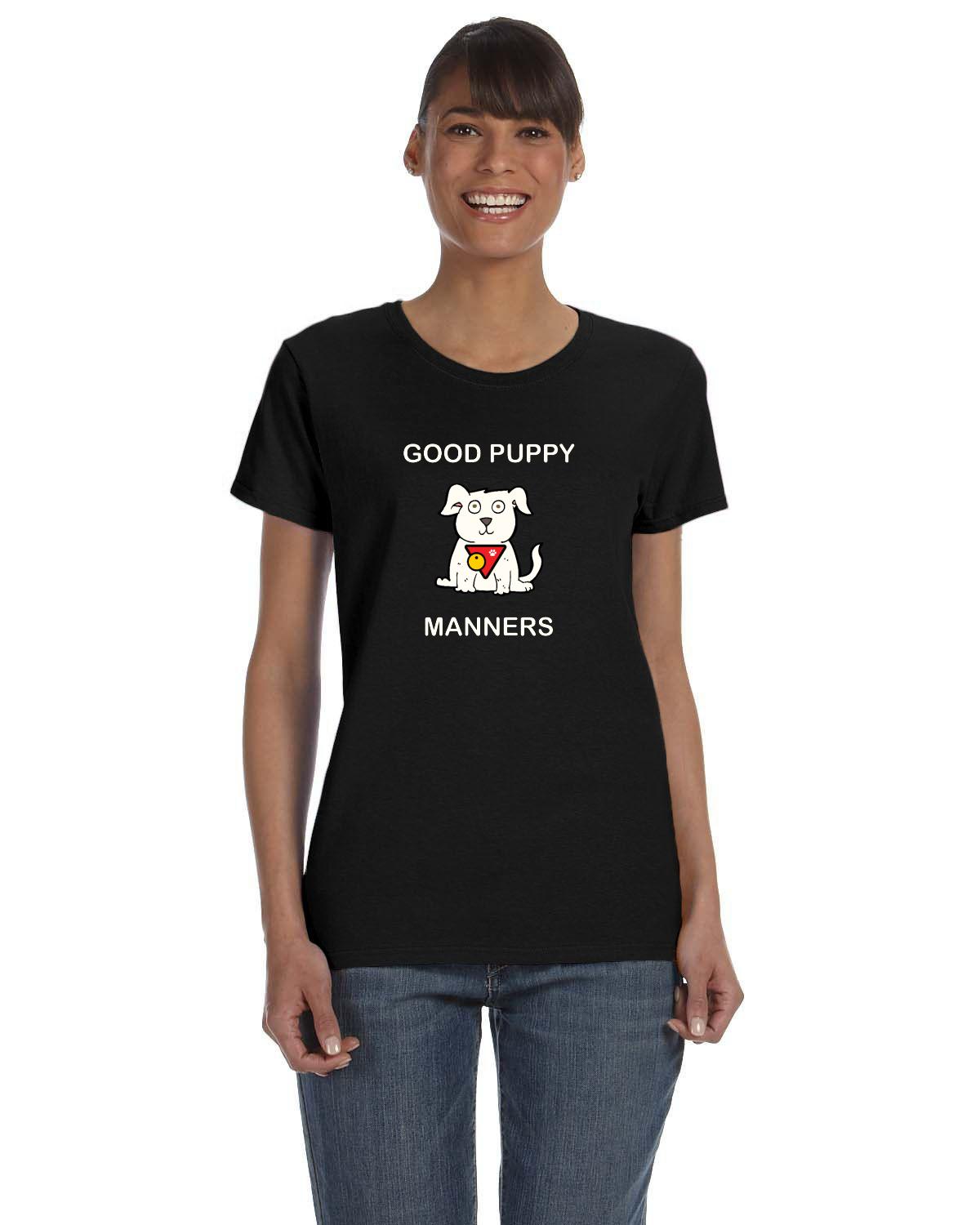 Good Puppy Manners Ladies Short sleeved Tee