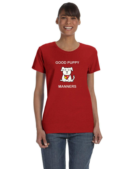 Good Puppy Manners Ladies Short sleeved Tee