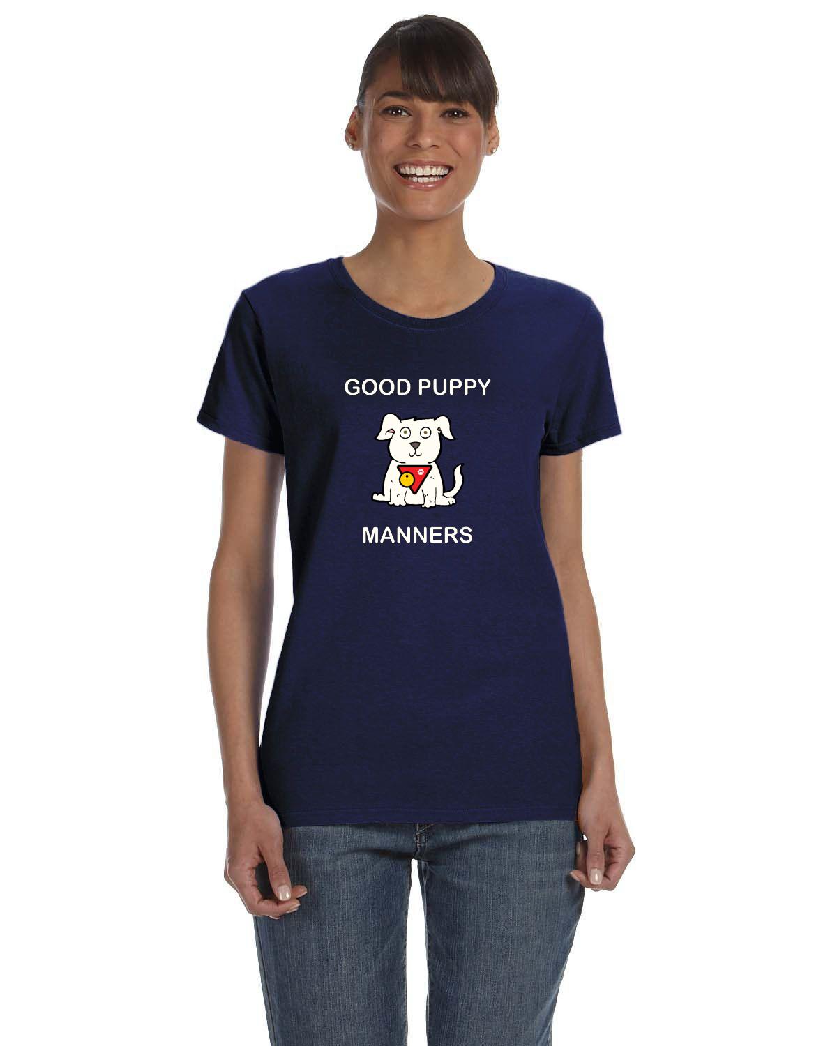 Good Puppy Manners Ladies Short sleeved Tee