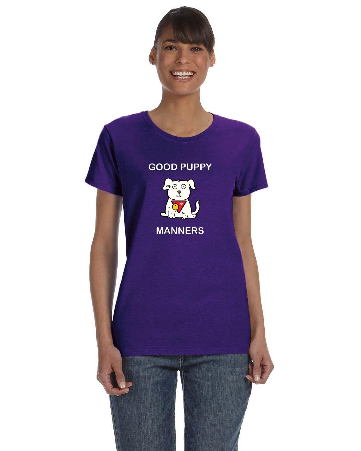 Good Puppy Manners Ladies Short sleeved Tee