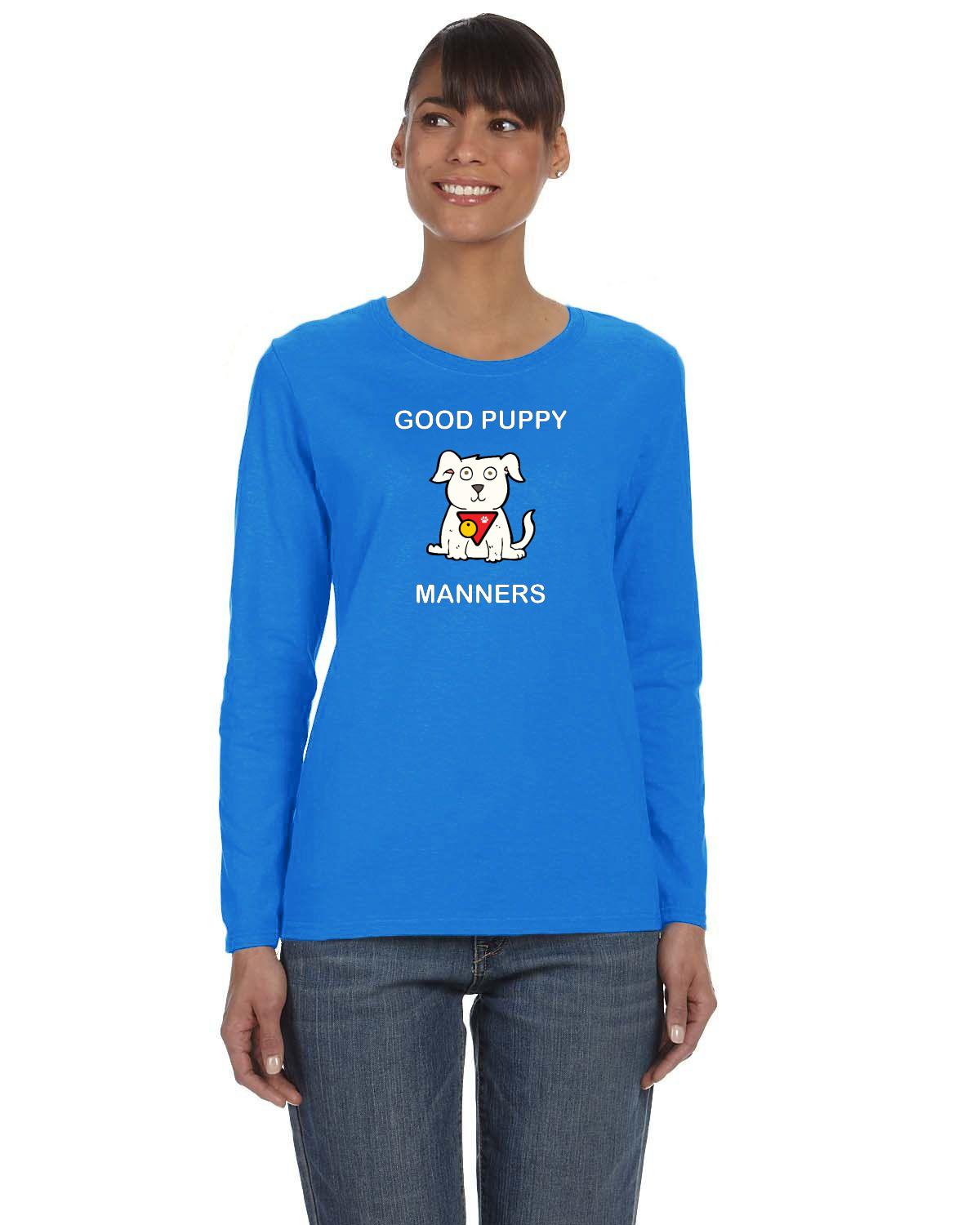 Good Puppy Manners Ladies Long Sleeve Tee